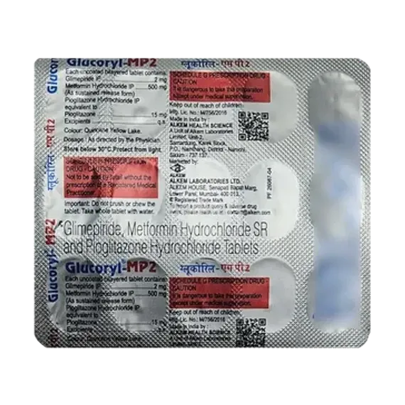 glucoryl mp 2mg tablet 15's